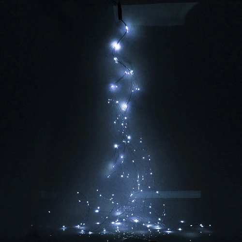 Гирлянда для дома "Волшебный хвост" 2,0 м, 8 нитей, 160 ламп, 1 реж. IP-40, 220v, Белый (постоянное свечение)