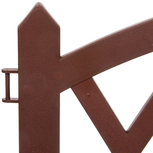 Садовое ограждение Вилла (1 секция 59,534 см), Коричневый_3