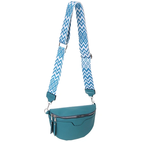 Сумка женская через плечо ИМАНИ, цвет лазурный, три кармана, 241975см (лейбл Ultramarine)_4