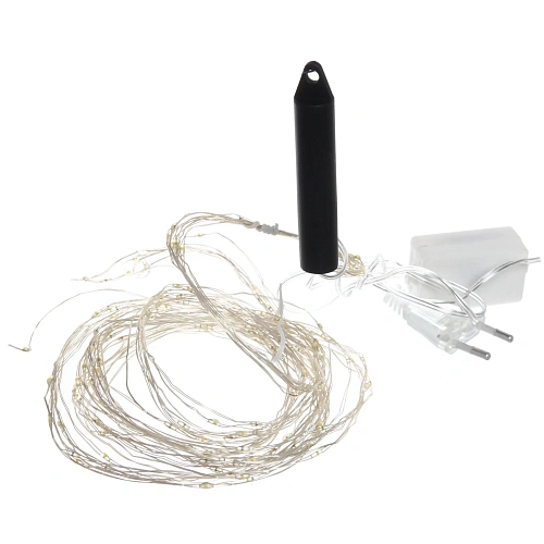 Гирлянда для дома Волшебный хвост 2,0 м, 8 нитей,  160 ламп, Теплый белый (постоянное свечение)_8