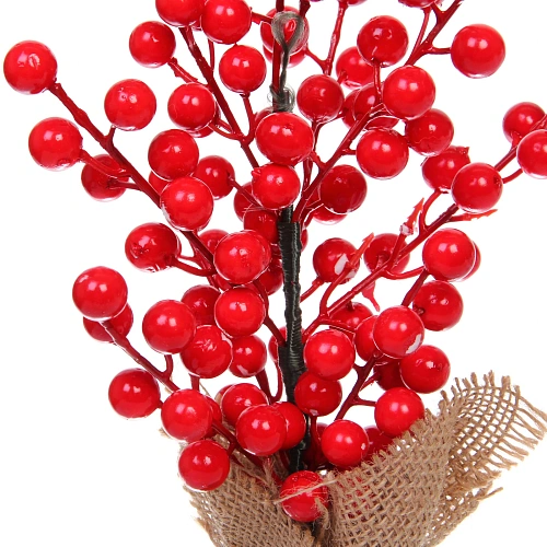 Декоративное украшение Рябиновая нежность 35 см, Красный_3
