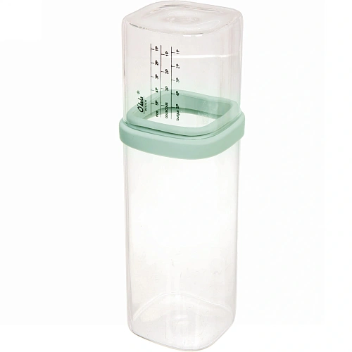 Банка для продуктов стеклянная 800мл O'lala с мерный стаканом_10