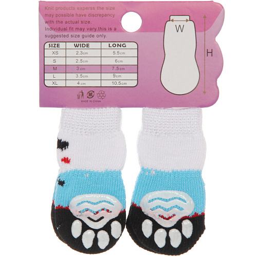 Носочки для животных LAPUSIK, пандочка, цвет черный, размер m, 3см_11