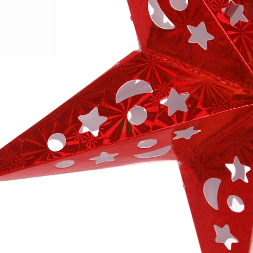 Украшение подвесное Сияние звезды 30 см, Красный_3
