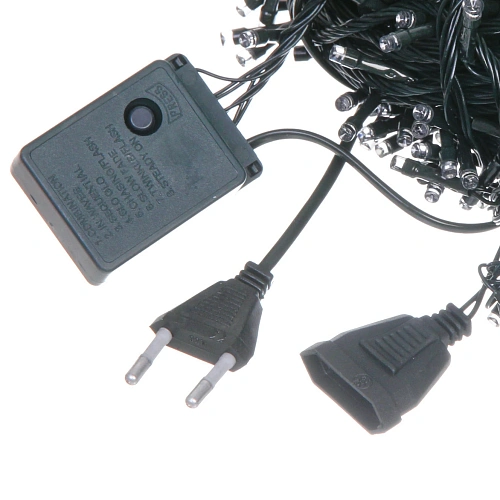 Гирлянда для дома 24м 280 ламп LED зеленпров,8 реж, IP-20, Теплый белый (возможность соединения)_5