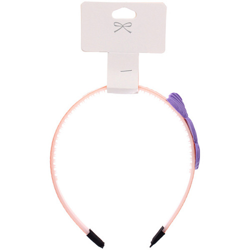 Ободок для волос детский БАМБИ БУМ, Сердечки, цвет розовый, лавандовый и голубой, 3см_6