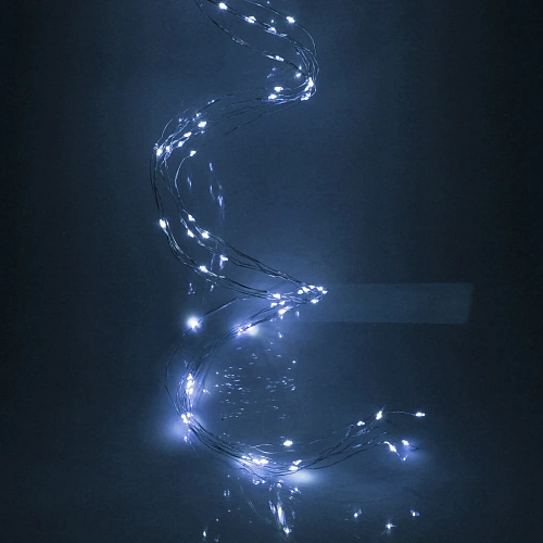 Гирлянда для дома Волшебный хвост 2,0 м, 8 нитей,  160 ламп, Белый (постоянное свечение)_7