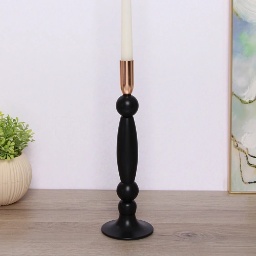 Подсвечник "FARY TALE" 9*32 см, Черный/золото