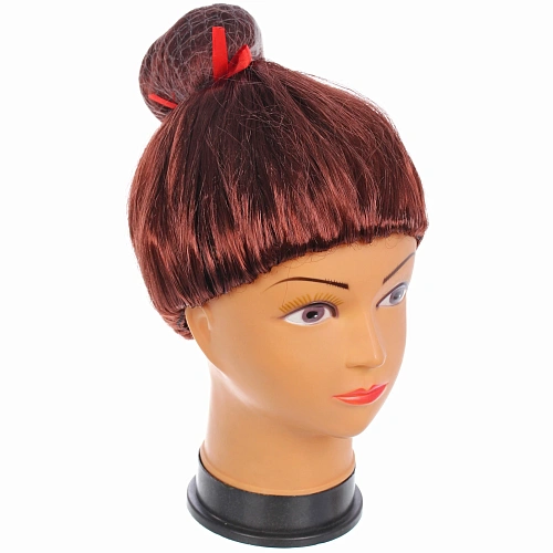 Парик карнавальный Японочка, Каштановый_3