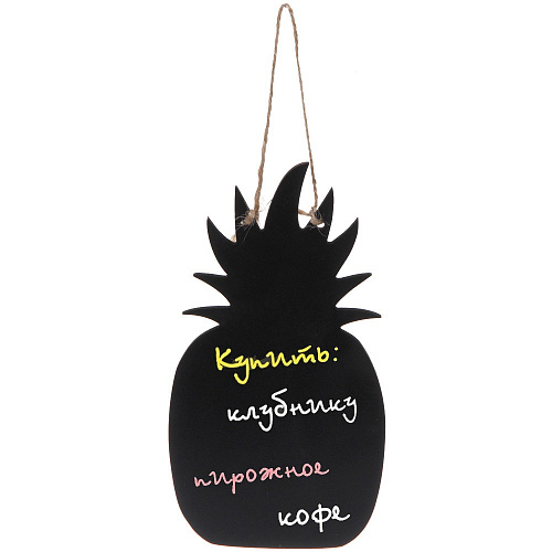 Доска меловая (грифельная) 2011см Ананас с подвесом_3