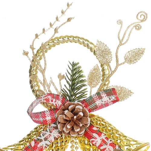 Украшение новогоднее Весёлый звон 1636 см, Золото_3