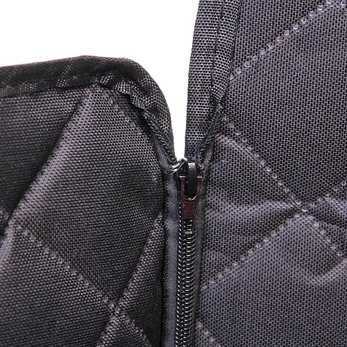 Автогамак для перевозки животных Место Бро, цвет черный, влагозащ ткань, ремень для крепл к ошейнику, 133140см_16