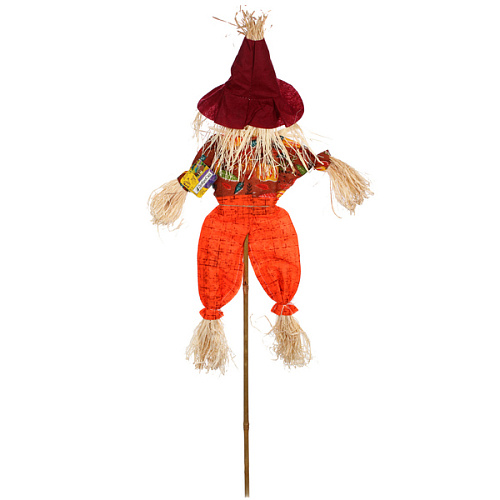 Фигура садовая Пугало - Ричи в бордовой шляпе 52 (75) см ДоброСад_4