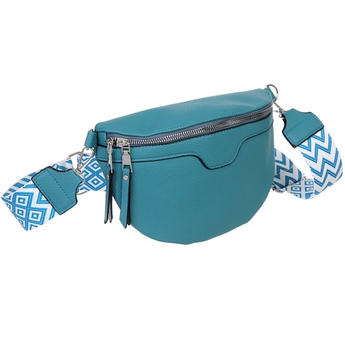 Сумка женская через плечо ИМАНИ, цвет лазурный, три кармана, 241975см (лейбл Ultramarine)_7