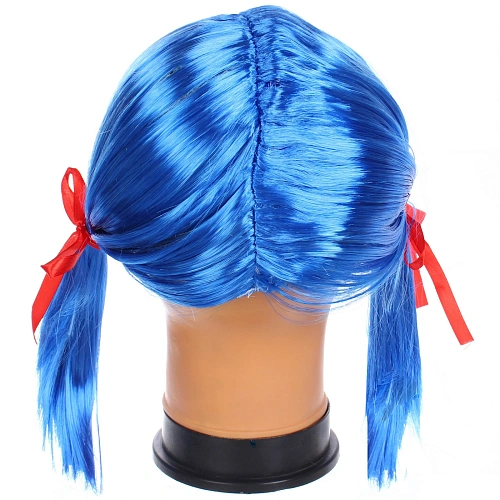 Парик карнавальный Милашка, Голубой_4