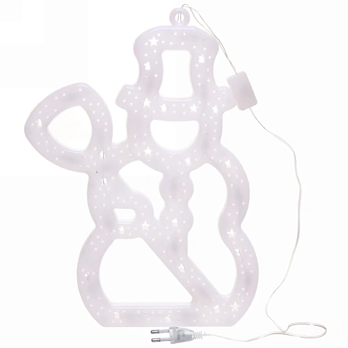 Фигура светодиодная 30 см,Снеговик мультицвет_13