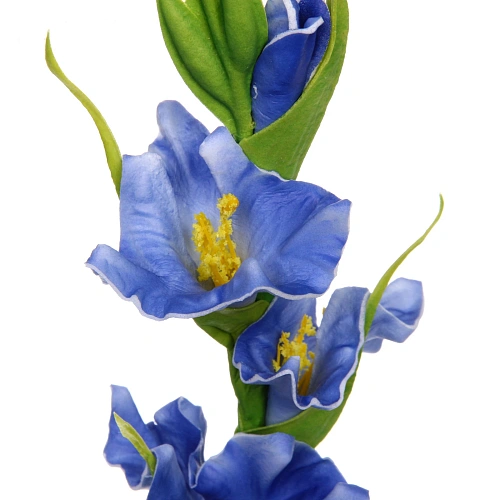 Цветок искусственный Natur 54см Гладиолус синий_3