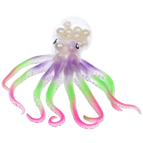 Игрушка "Осьминог", 16 см, сквиш с бусинами