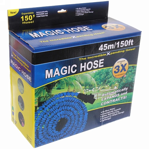 Шланг растягивающийся Чудо до 40м в наборе с пистолетом и коннекторами, цвет зеленый _7