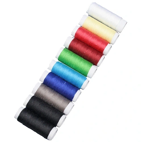 Нитки в наборе 10шт, цвет микс, 40м.