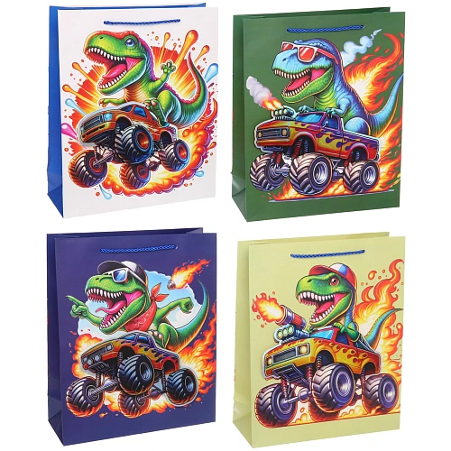 Пакет подарочный "Мой динозавр" 26*32*10  см