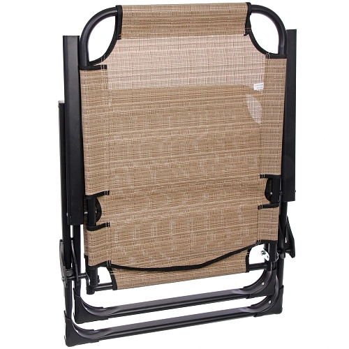 Кресло складное с подлокотниками Люкс, 6264100 см, беж+серый,3 положения_14