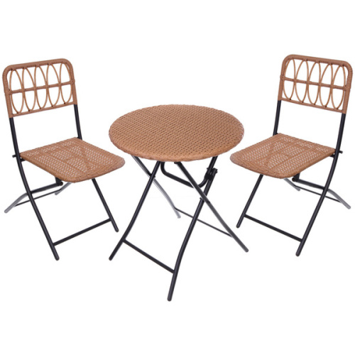 Набор садовой мебели складной "Дачная симфония" DS-R127: стол 60*70 см, 2 стула 54*46*85 см, бежевый