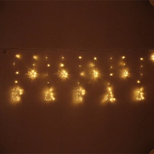 Гирлянда для дома БАХРОМА Волшебство ш2,5 м в0,60,9м 126 ламп LED, IP-20, Теплый белый (возможность соединения)_3