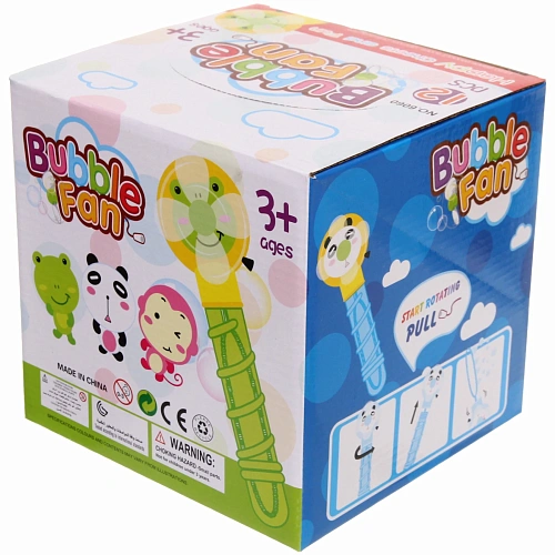 Мыльные пузыри Зверушки 17 см, с вентилятором, микс_8