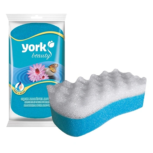 Губка для тела массажная YORK Бабочка 16,4*9,3*5 см