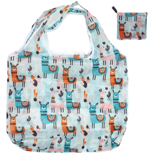 Сумка - шоппер "ИДЕЯДОМА", принт альпаки,65*46см/нагрузка до 10кг (инд. пакет истикер)