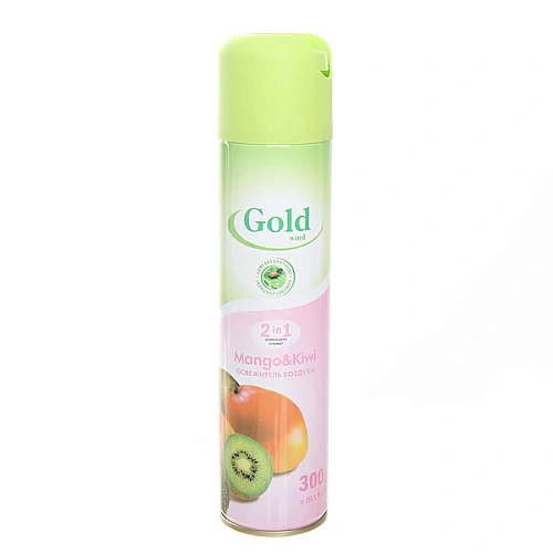Освежитель воздуха ГОЛД ВИНД 2в1 Манго и киви 300мл