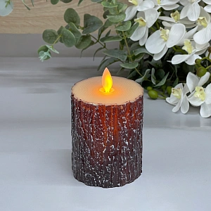 Сувенир с подсветкой "Свеча - Дерево" 7,5*10 см (работает от батареек 3 ААА)