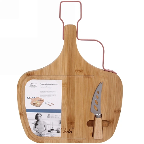 Доска разделочная O'lala 392851,5см в наборе с ножом для сыра_6