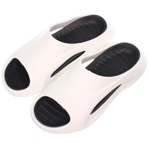 Шлепанцы мужские "PRIME", цвет белый, черная стелька, р-р 44-45