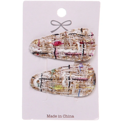 Зажимы для волос 2шт New collection - Marina, микс 6 цветов, 62,5см_7