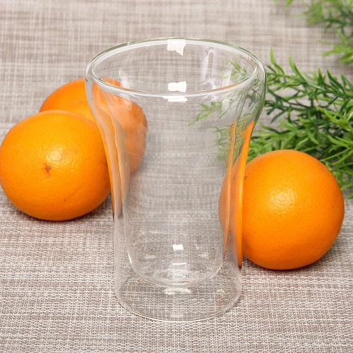 Стакан стеклянный с двойными стенками 250мл Хай-Тек 8,49,8см_4