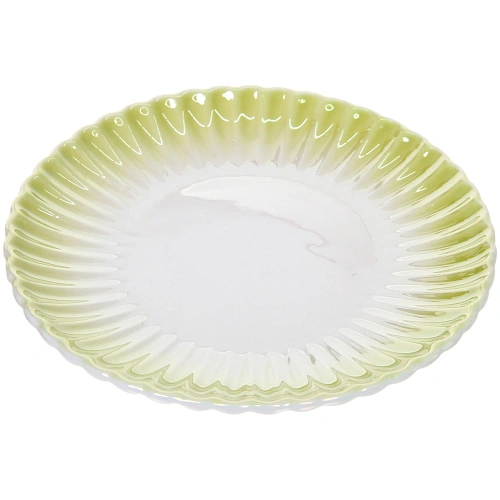 Чайная пара Жемчужный блеск (кружка 180мл, блюдце, ложка) салатовый_4