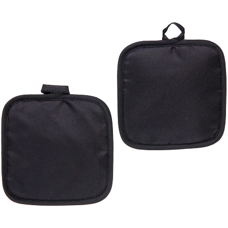 Прихватка в наборе "HOME", цвет чёрный, 17*17 см, 2 шт