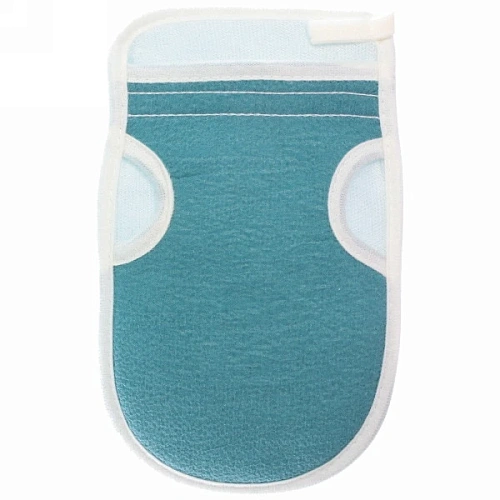 Набор массажных мочалок 3шт Уход за телом, цвет голубой, 2513см, 855см,12см, Zip пакет_4