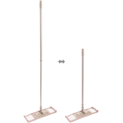 Швабра Селфи с насадкой из микрофибры бежевая  насадка 65гр.