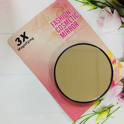 Зеркало косметическое с увеличением в 3 раз d-7,5см_7