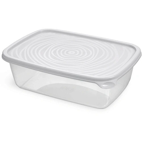 Контейнер прямоугольный "Романо" 0,9л светло-серый С851СЕР