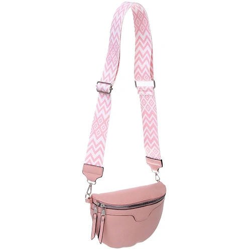 Сумка женская через плечо ИМАНИ, цвет пудровый, три кармана, 241975см (лейбл Ultramarine)_4