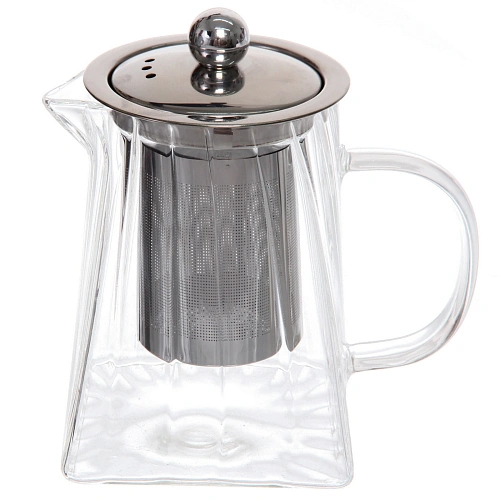 Чайник заварочный стеклянный 550мл Bella cucina, трапеция_3