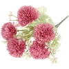 Искусственные цветы "Букет хризантем" 25см 5 цветков розовые