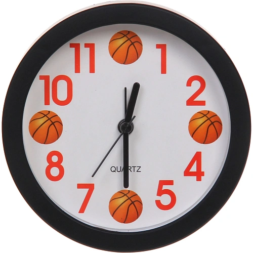 Будильник "Баскетбол" 12*4см черный