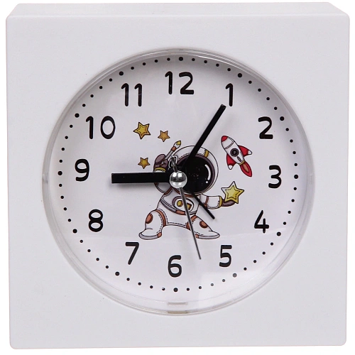 Будильник "Космонавт" 11*11*4см, микс цветов